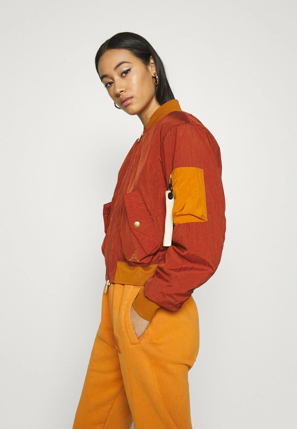 Jordan FLIGHT - Blouson Bomber Réduction vestes col officier femme 6 Jordan FLIGHT - Blouson Bomber Réduction vestes col officier femme – Image 4