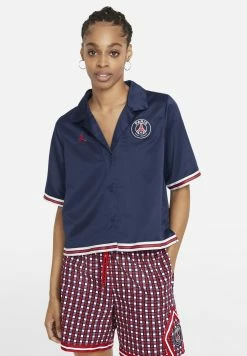 Jordan En Remise PARIS SAINT-GERMAIN EINFARBIGES KURZARM-OBERTEIL FÜR DAMEN - Blouse chemises & blouses col revers femme